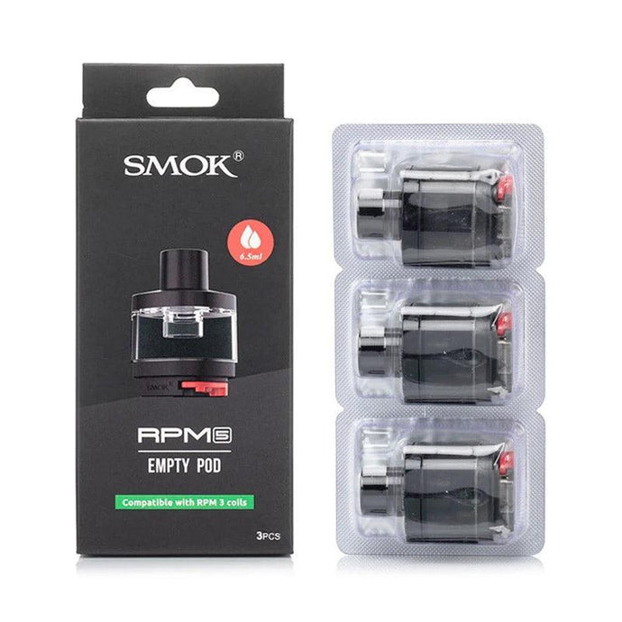 Smok RPM5 Empty Pod Cartidge for RPM5 Kit / RPM5 Pro Kit 6.5ml (3pcs/pack)-RPM5 6.5ml 3pcs-FrenzyFog-Beirut-Lebanon