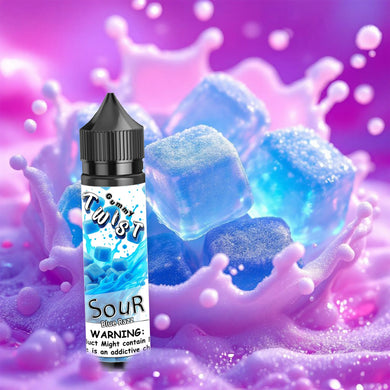Sour Blue Razz Gummies E-Liquid 60ml | Twist Gummy Series-0mg-FrenzyFog-Beirut-Lebanon