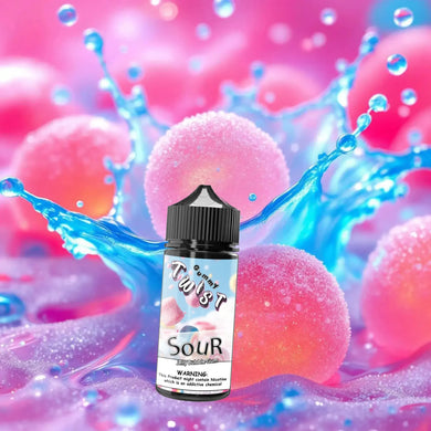 Sour Jelly Bubblegum E-Liquid 100ml | Twist Gummy Series-0mg-FrenzyFog-Beirut-Lebanon