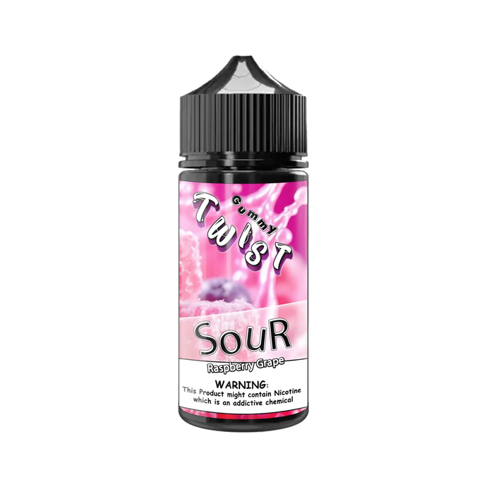 Sour Raspberry Grape Gummies E-Liquid 100ml | Twist Gummy Series-0mg-FrenzyFog-Beirut-Lebanon