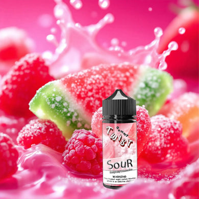 Sour Raspberry Watermelon Gummies 100ml | Twist Gummy Series-0mg-FrenzyFog-Beirut-Lebanon