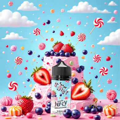 Strawberry Blackcurrant eLiquid Smoothie 100ml | Twist Candy Series-0mg-FrenzyFog-Beirut-Lebanon