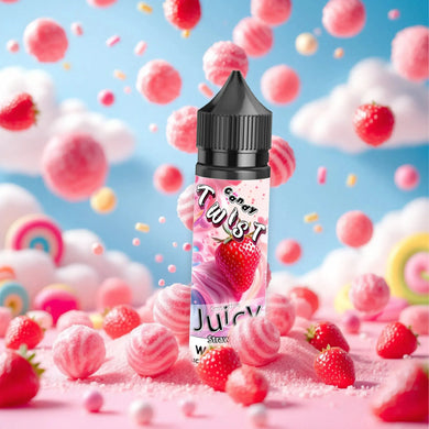 Strawberry eliquid Smoothie 60ml | Twist Candy Series-0mg-FrenzyFog-Beirut-Lebanon