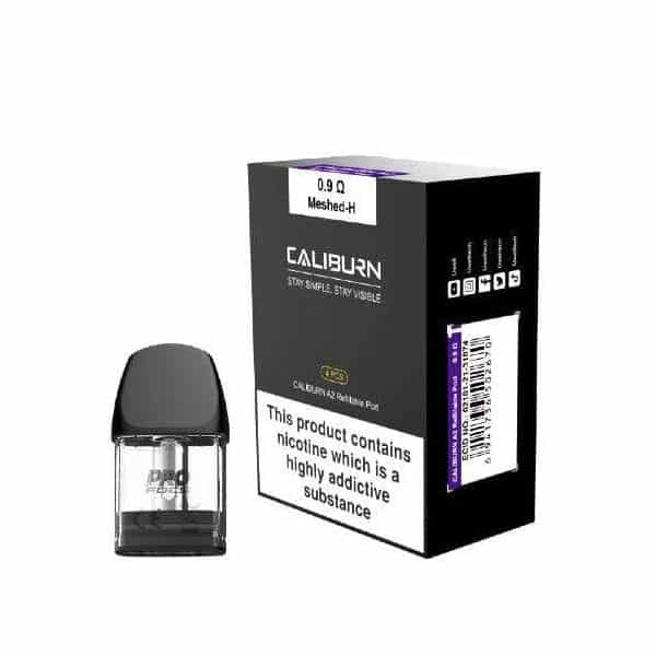 Uwell Caliburn A2 / Caliburn AK2 / Caliburn A2S Pod Cartridge 2ml (4pcs/pack)-0.9ohm 4pcs/pack-FrenzyFog-Beirut-Lebanon