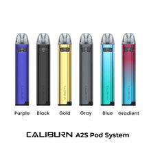 Load image into Gallery viewer, Uwell Caliburn A2S Pod System Kit 520mAh 2ml-Pod Kit-Gold-FrenzyFog-Beirut-Lebanon