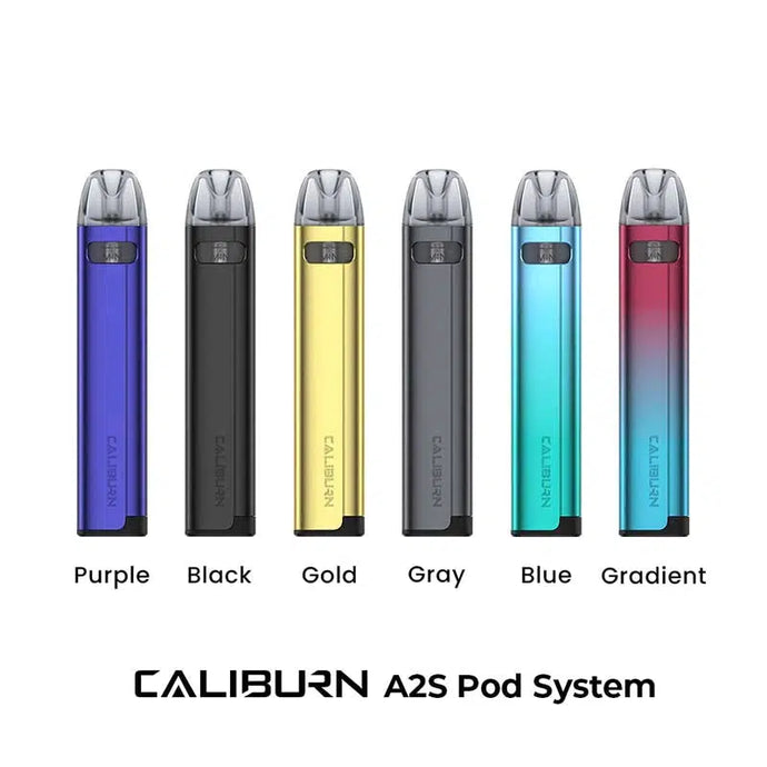 Uwell Caliburn A2S Pod System Kit 520mAh 2ml-Pod Kit-Gold-FrenzyFog-Beirut-Lebanon