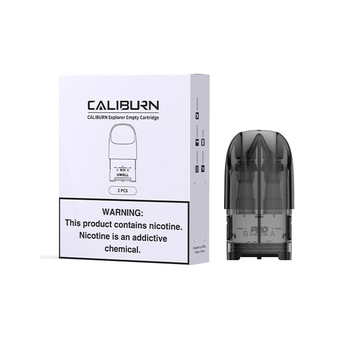 Uwell Caliburn Explorer Empty Pod Cartridge 4ml (2pcs/pack)-FrenzyFog