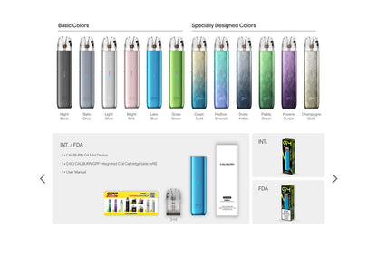 Uwell Caliburn G4 Mini Pod System Kit 1100mAh 3ml-FrenzyFog