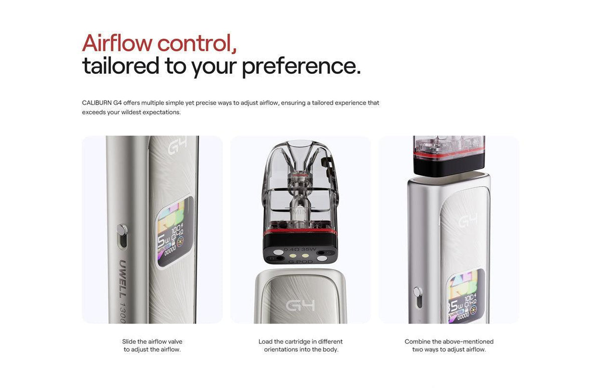 Uwell Caliburn G4 Pod System Kit 1300mAh 3ml-FrenzyFog