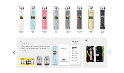 Uwell Caliburn G4 Pod System Kit 1300mAh 3ml-FrenzyFog