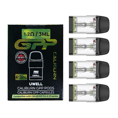 Uwell Caliburn GPP Cartridge Top Filling 3ml (4pcs/pack)-FrenzyFog