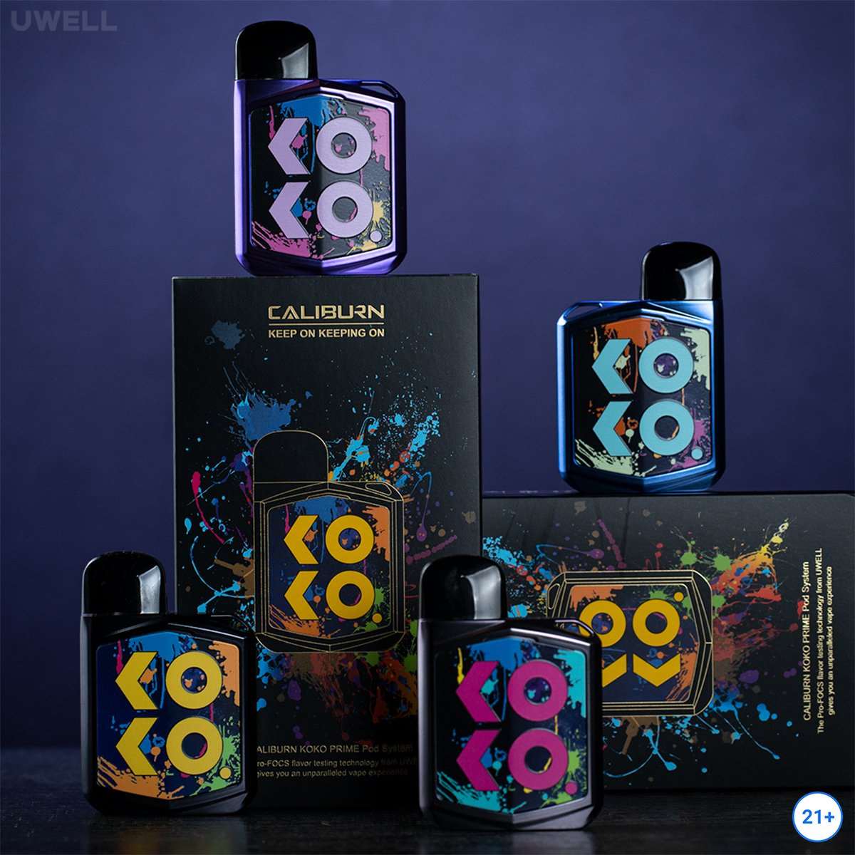 Uwell Caliburn Koko Prime Pod System Kit 690mAh 2ml-FrenzyFog