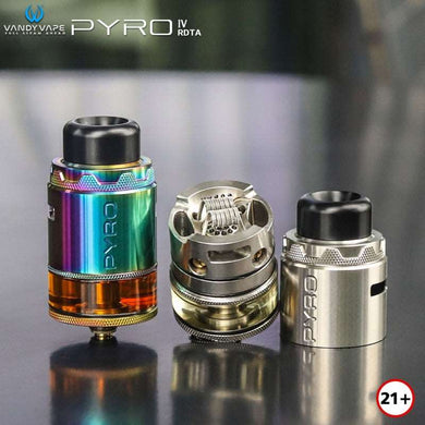 Vandy Vape Pyro V4 RDTA Atomizer 5ml-RDTA Tanks-Matt Black-FrenzyFog-Beirut-Lebanon