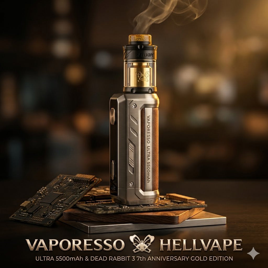 Vaporesso Armour Ultra Mod 5500mAh 100W & Hellvape Dead Rabbit 3 RTA 6th Aniv. Edition-FrenzyFog