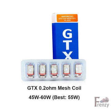 Vaporesso GTX Coil (5pcs/pack) FrenzyFog Vaporesso GTX Coil (5pcs/pack) FrenzyFog