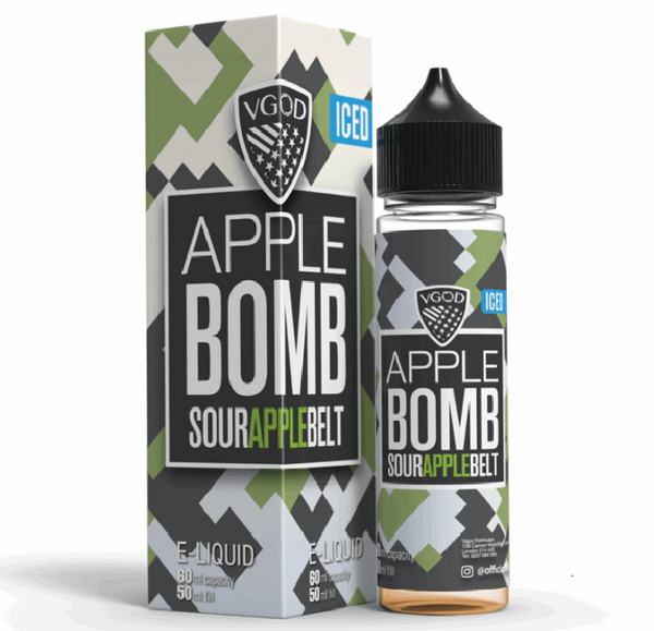 Vgod Apple Bomb ICE 3mg | Apple Sour Belt ICE FREEBASE | 60ml-60ml-FrenzyFog-Beirut-Lebanon