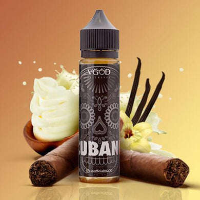 Vgod Cubano 3mg | Creamy Vanilla FREEBASE | 60ml-60ml-FrenzyFog-Beirut-Lebanon