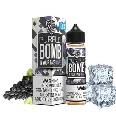 Vgod Purple Bomb ICE 3mg | Concord Grape | 60ml-60ml-FrenzyFog-Beirut-Lebanon