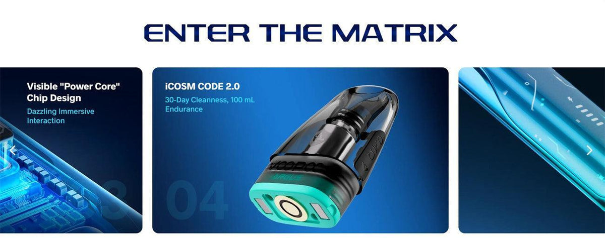 Voopoo ARGUS Matrix Pod System Kit 1350mAh 3ml (Max 30W)-FrenzyFog