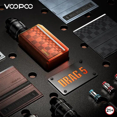 Voopoo Drag 5 177W Box Mod Kit with Uforce-X Tank Atomizer 5.5ml-Black-FrenzyFog-Beirut-Lebanon