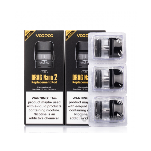 Voopoo Drag Nano 2 Pod (3pcs/pack)-cartridge-0.8ohm (3pcs/pack)-FrenzyFog-Beirut-Lebanon