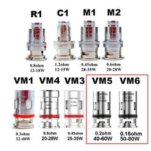 Load image into Gallery viewer, Voopoo PnP Replacement Coils for Drag Baby/Mini/2/S/X,VINCI Series Kit,Argus Pro,PnP 20/22,V.SUIT,Doric 60,Drag E60,Drag H80 S (5Pcs/Pack)-PnP VM1 0.3ohm 32-40W (DL) 5pcs/pack-FrenzyFog-Beirut-Lebanon