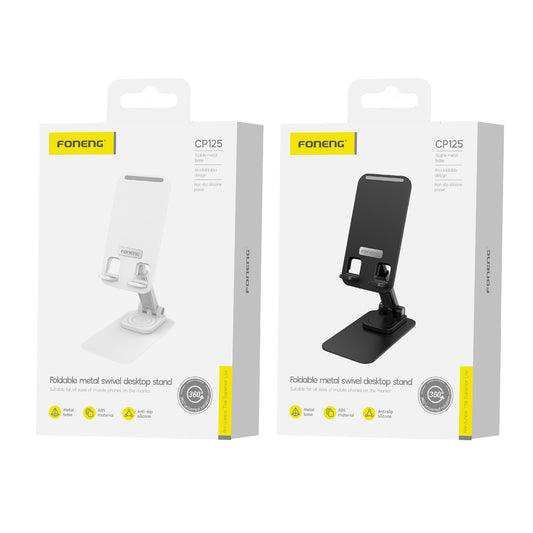 FONENG CP125 Foldable Desktop Metal Stand for Phones & Tablets