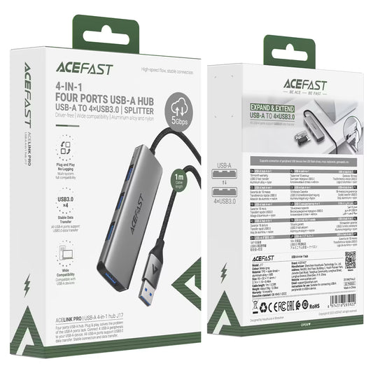 ACEFAST J17 4-in-1 USB-C Hub Adapter