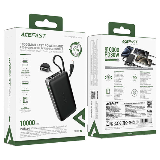 ACEFAST M7 Power Bank Fast Charge M7 PD30W 10000mAh