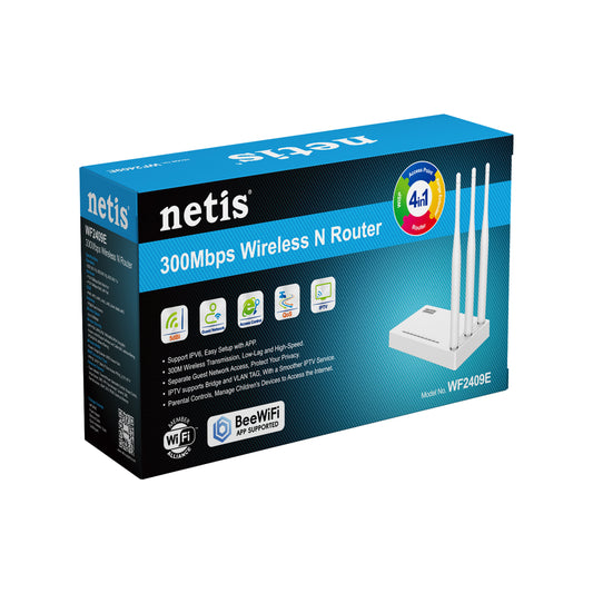 Netis WF240E 300Mbps High-Gain Wireless N Router