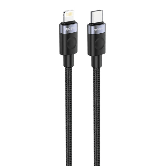 FONENG X115 Braided Type-C to iPhone Charge Cable PD27W-FrenzyFog