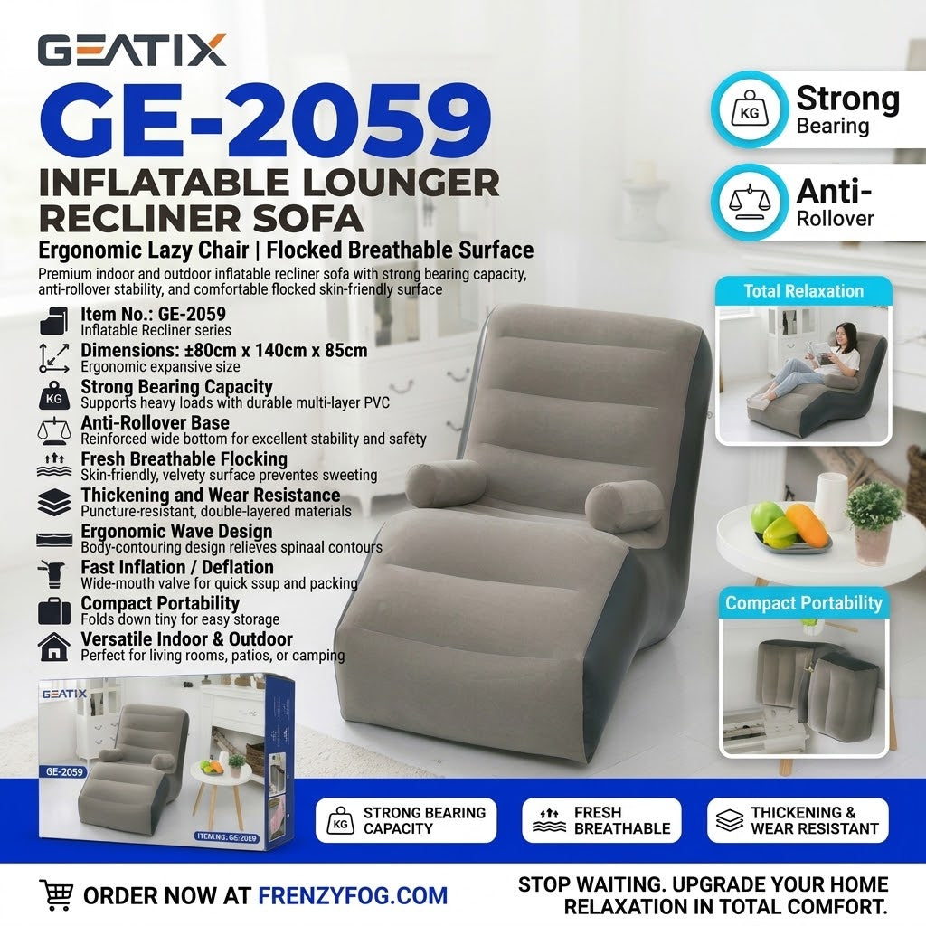 Geatix GE-2059 Inflatable Sofa/Chair-FrenzyFog