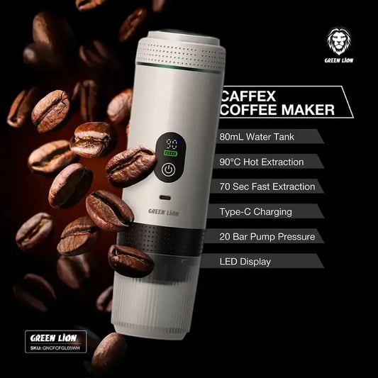 Green Lion Cafex Portable Coffee Maker 72W-FrenzyFog