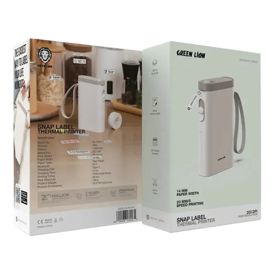 Green Lion Snap Label Thermal Printer 14mm-FrenzyFog