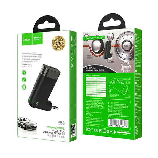 HOCO E53 AUX Bluetooth Car RECIEVER-FrenzyFog