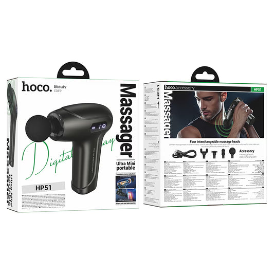 Hoco HP51 Portable Deep Tissue Massage Gun-FrenzyFog