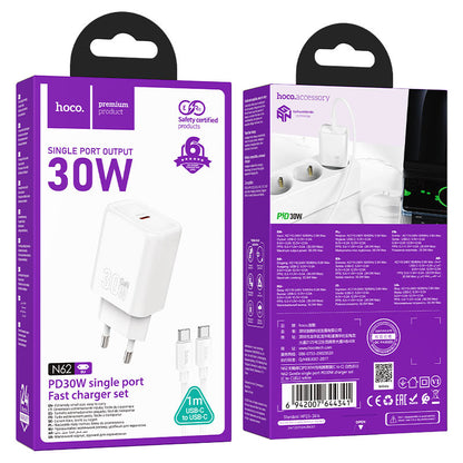 HOCO N62 PD 30W Cable Charger Type-C to C