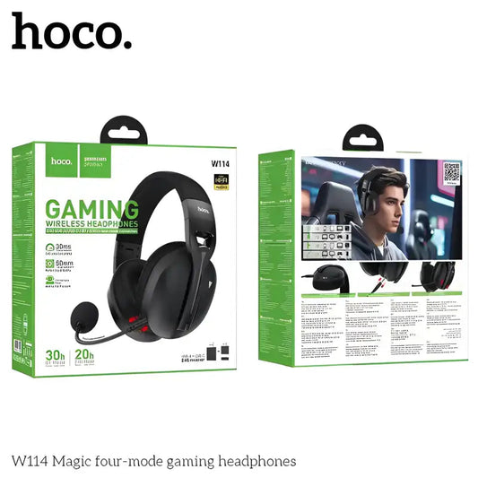 Hoco W114 Wireless Gaming Headphones 4-Mode 30ms Low Latency-FrenzyFog