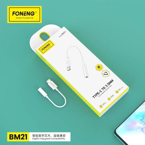 FONENG BM21 Type C to Female AUX AUDIO CABLE