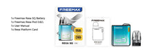 Load image into Gallery viewer, Freemax Rexa SQ Pod System 1300mAh 2ml (preorder)