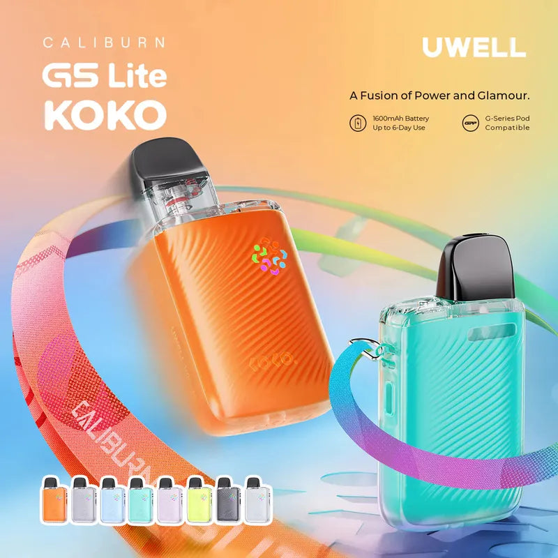 Uwell Caliburn G5 Lite KOKO Pod System Kit 1600mAh 3ml-FrenzyFog