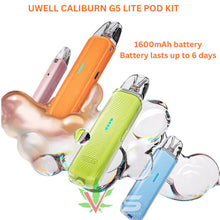 Load image into Gallery viewer, Uwell Caliburn G5 Lite Pod System Kit 1600mAh 3ml