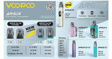 Load image into Gallery viewer, VOOPOO ARGUS Top Filling Cartridge V2  (3pcs/pack) (preorder)
