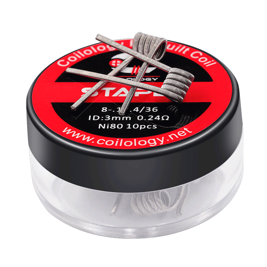 10pcs Coilology Staple Prebuilt Coil 38ga*28ga*8+36ga-FrenzyFog